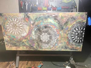 Large Mandala Resin Art For Sale
