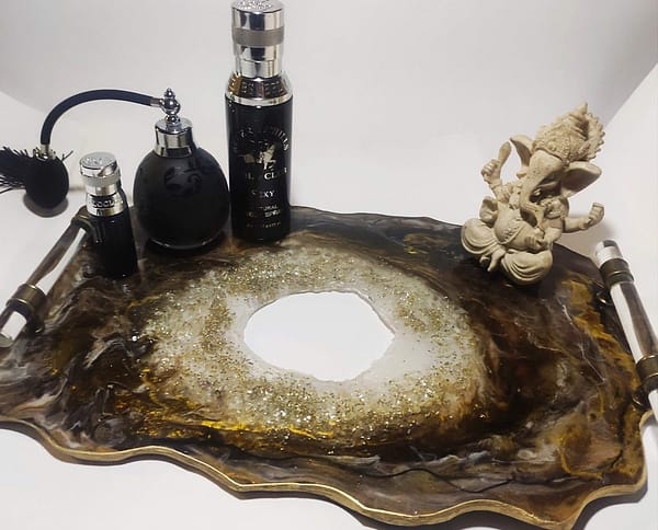 Geode Resin Tray 12in by 18in for sale