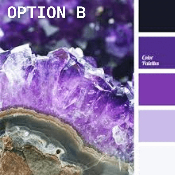 Custom Geode Wall Art Color Palette Option B