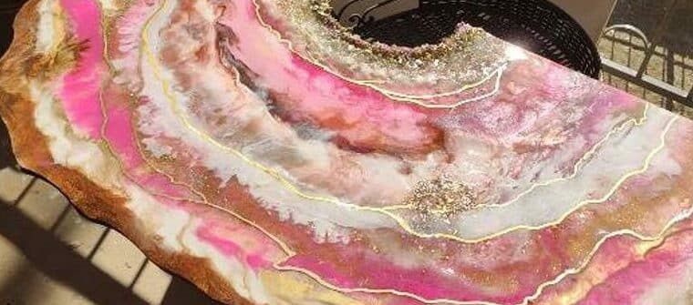 Resin Geode Painting for sale