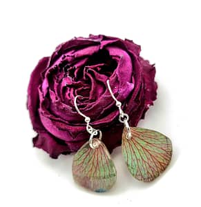 mood ring rose petal earring