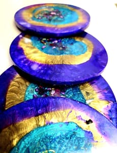 O geode resin coasters for sale