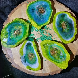 resin geode coasters for sale