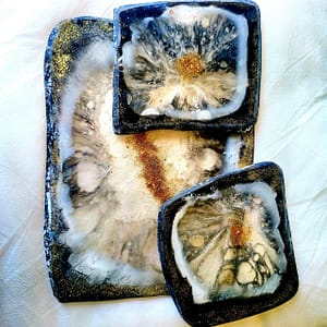 Resin tray and coasters for sale