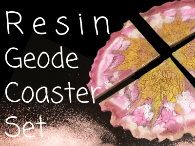 resin geode coaster tutorial