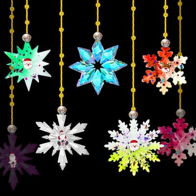 5 Pcs Christmas Resin Molds, Rifanda 3D Snowflake Silicone Molds for Resin Casting, Christmas Ornament Resin Molds for DIY Crafts, Necklace Earrings Pendants, Keychain Christmas Ornament Decorations