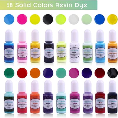 ASMR] Swatching Let's Resin's Resin Dyes 