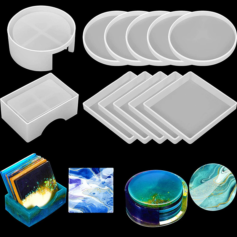 best silicone coaster molds 12 piece