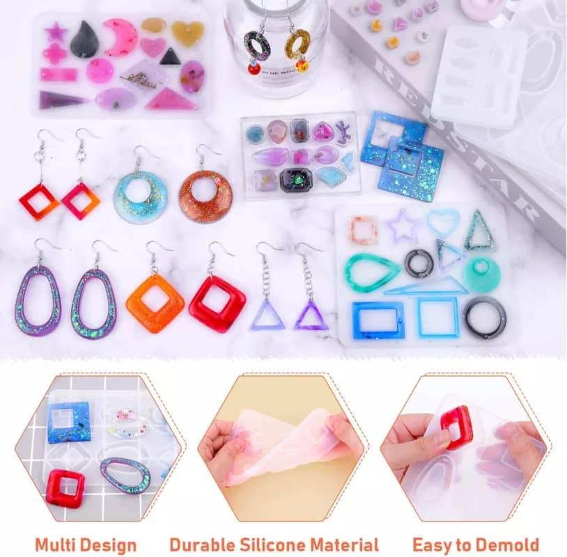 Paxcoo Resin Jewelry Mold Kit Results